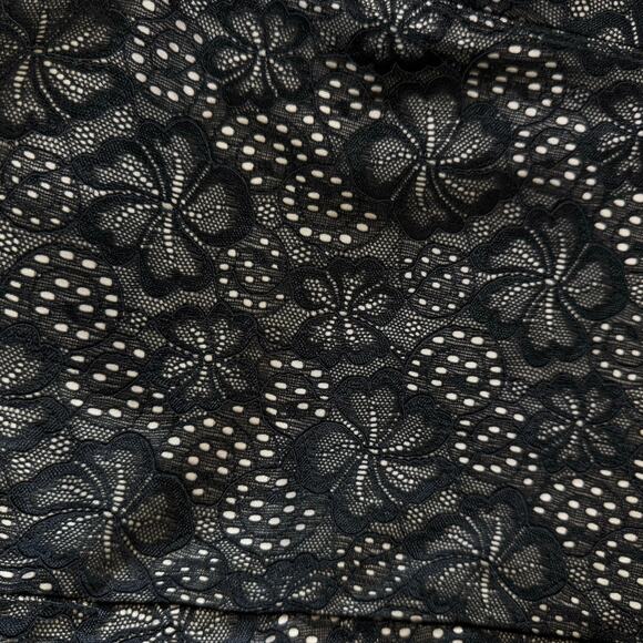 Xhilaration NEW Lace Overlay Skinny Jeans Dark Boho Gothic Stretch Size 11 - Picture 2 of 9